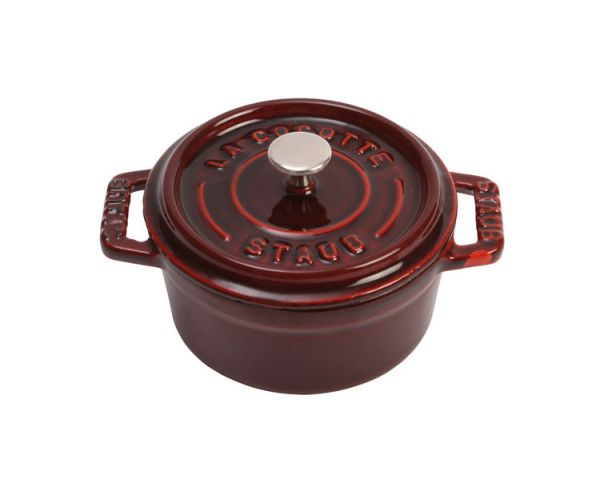 Staub La Cocotte Cocotte, 28 cm Grenadine-Rot rund Gusseisen Grenadine-Rot