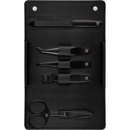 Zwilling Maniküre Pediküre Set 5tlg. mit Nagelknipser, Leder, schwarz